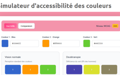 Simulateur d’accessibilité des couleurs